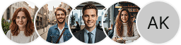 Multiple investor profile avatars on Ridge Kapiton trading review block